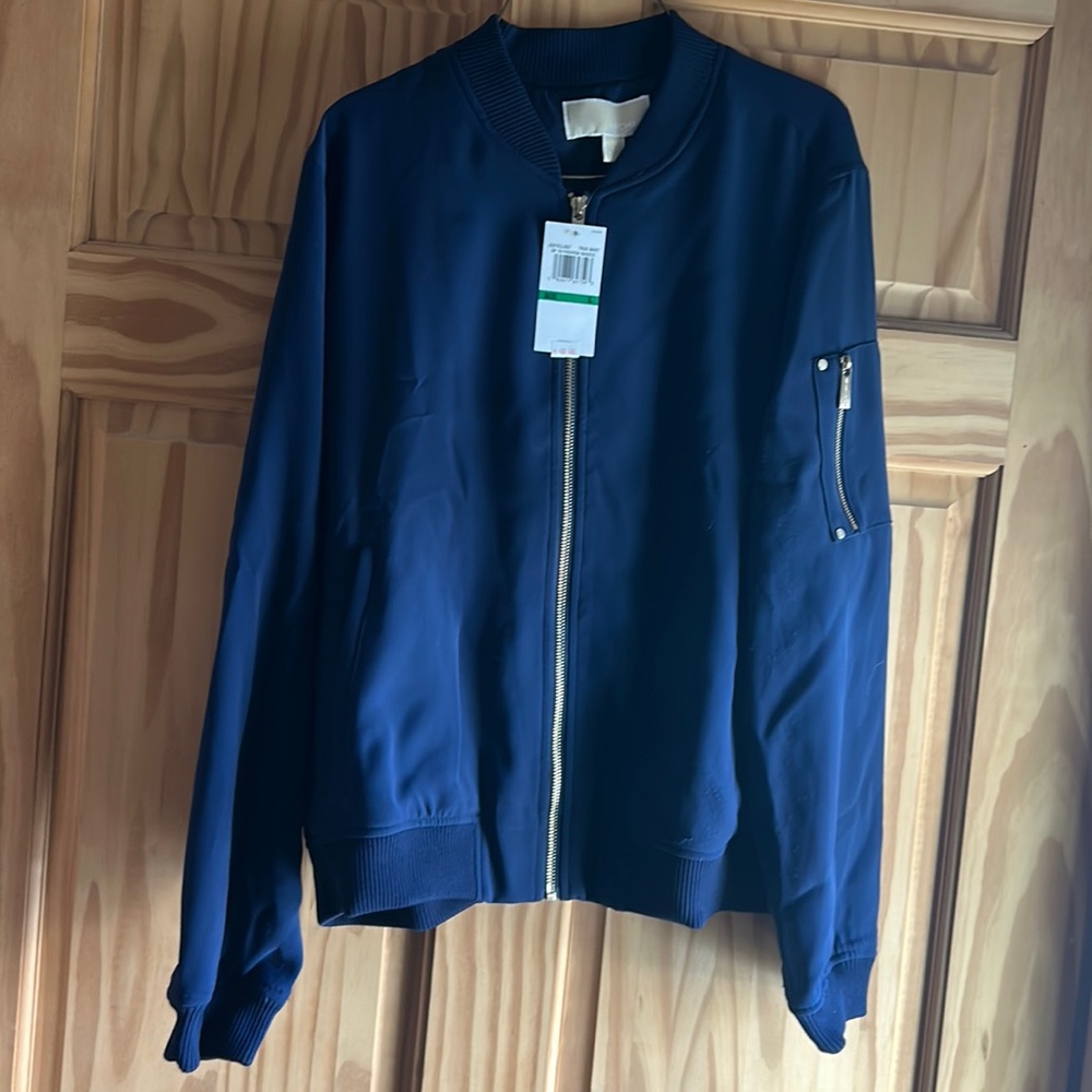 Michael Kors bomber jacket in Navy
